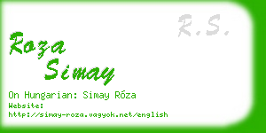 roza simay business card